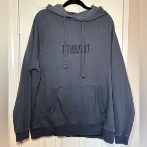 Taylor Swift The Eras Tour 2023–2024 Hoodie Gray Blue Size Small Official Merch